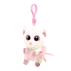 nina mouse ballerina white beanie boo clip